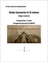 Viola Concerto in D minor (1st Movement) Orchestra sheet music cover